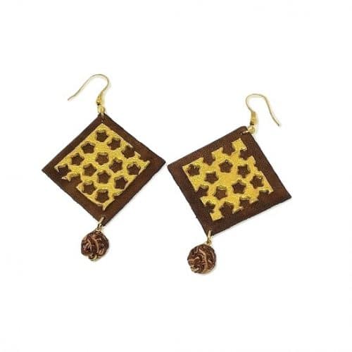 Anting Kulit Sapi – GOLD & BRASS