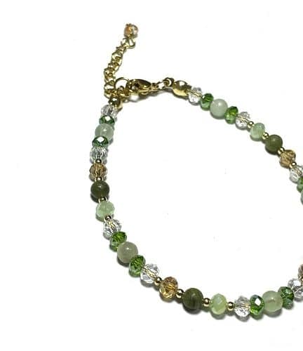 Gelang Stainless Steel – FLUORITE | JADE | Kristal