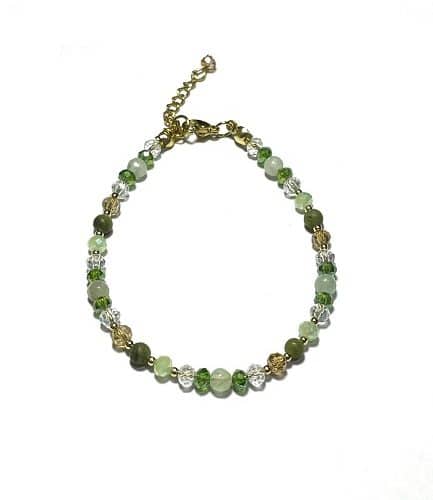 Gelang Stainless Steel – FLUORITE | JADE | Kristal
