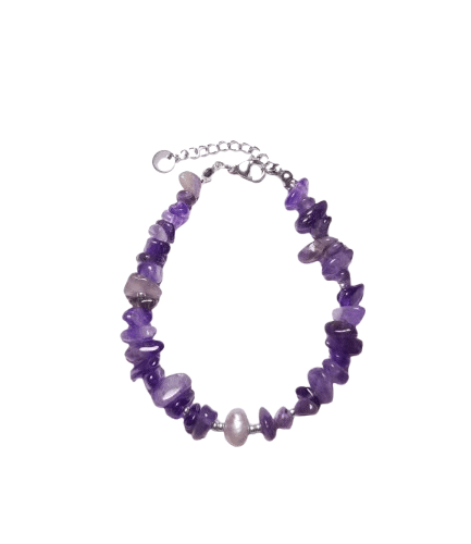 Gelang Stainless Steel – AMETHYST & Mutiara Air Tawar