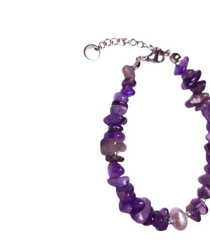 Gelang Stainless Steel – AMETHYST & Mutiara Air Tawar
