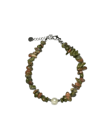 Gelang Stainless Steel – UNAKITE & Mutiara Air Tawar