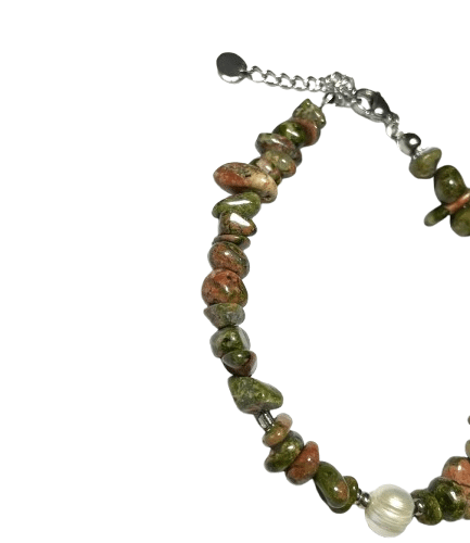 Gelang Stainless Steel – UNAKITE & Mutiara Air Tawar