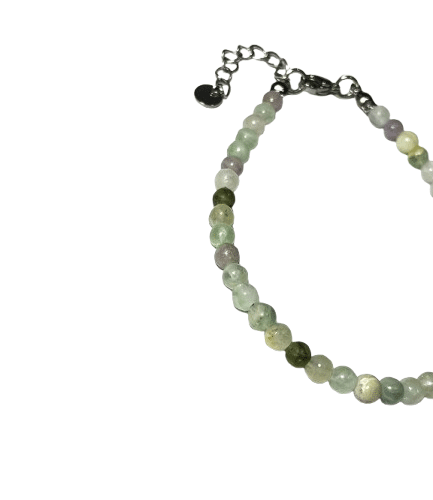 Gelang Stainless Steel – FLUORITE & JADE