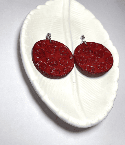 Anting Ukir Kulit Sapi