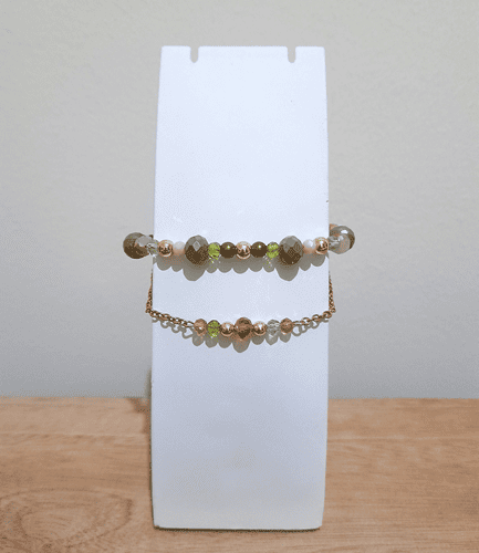 Gelang MIDORI – Kristal & Mutiara Sintetis