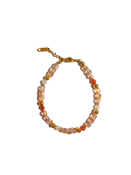 Gelang Stainless Steel - Kristal Kotak & Batu Alam - Image 3