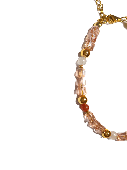 Gelang Stainless Steel - Kristal Kotak & Batu Alam - Image 4